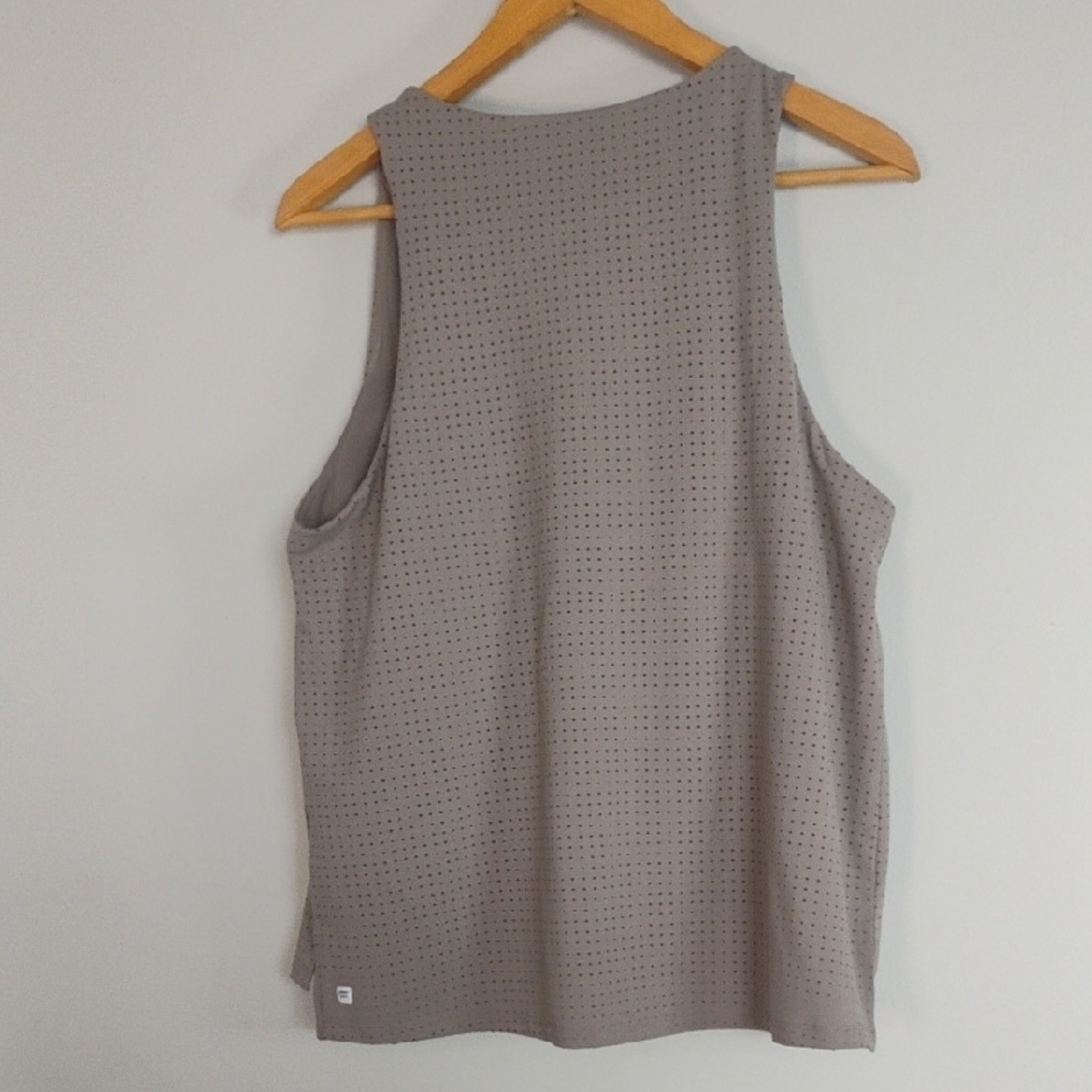 Fabletics Perforated Gray Athletic Activewear W/ … - image 3
